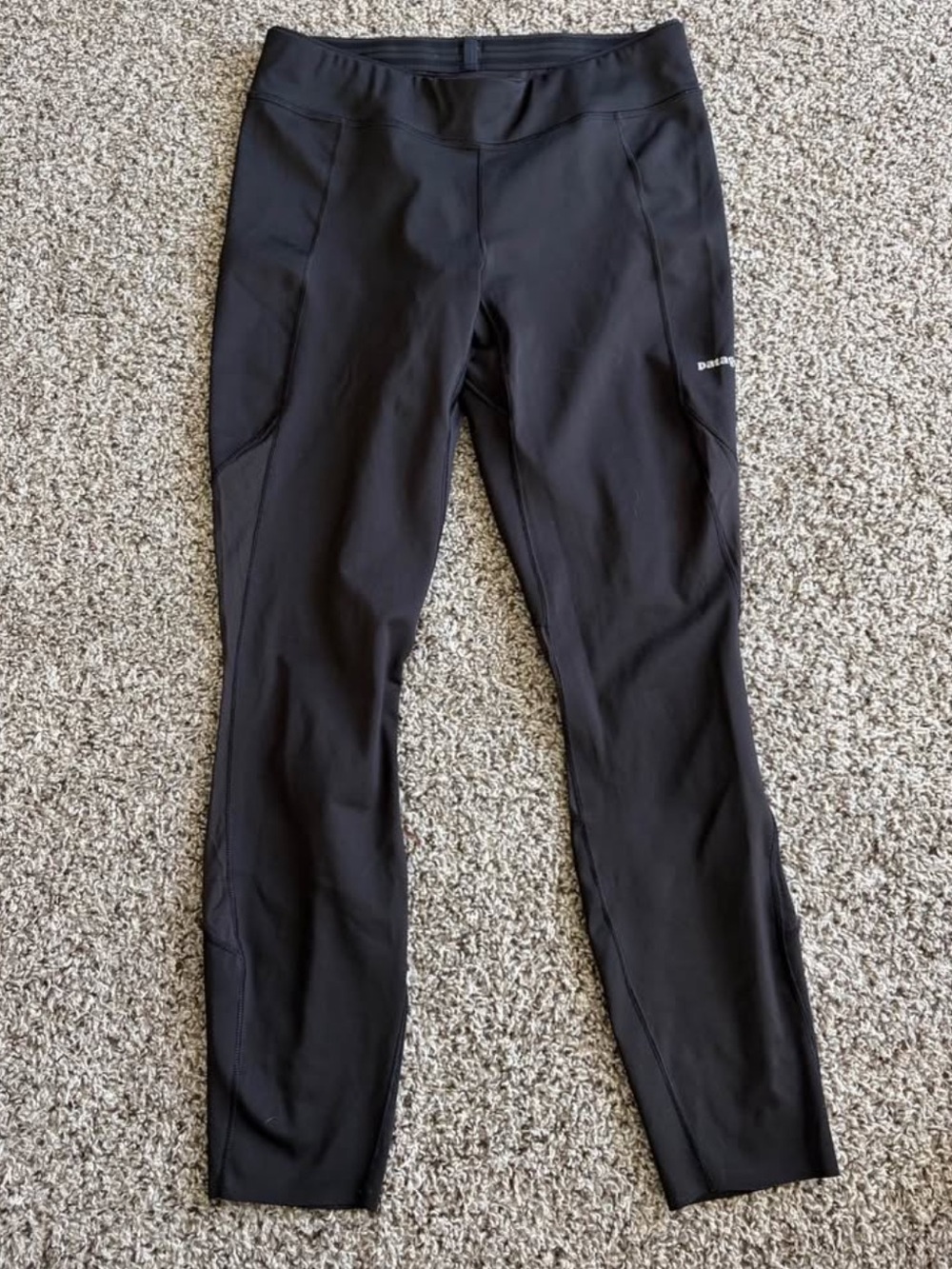 Patagonia Black Endless Run Tights Performance Leggings